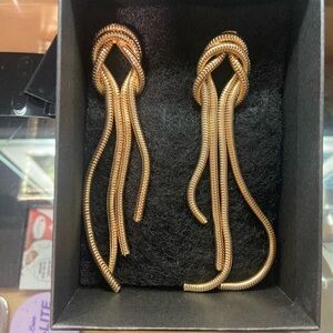 Gold dangle earrings